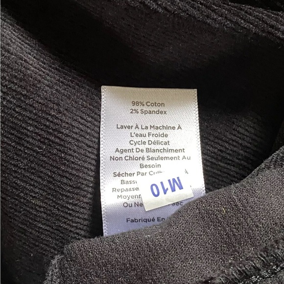 Talbots Black Straight Leg Corduroy Pants Women’s Size 4 Full Length - Picture 9 of 9